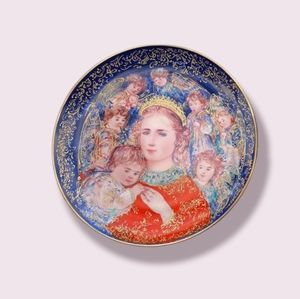 China :Edna Hibel "THE ANGELS' MESSAGE" 1985 Chris